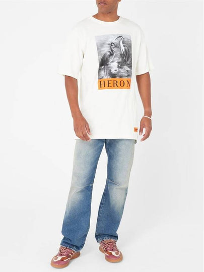 OS Heron BW Logo Print T-Shirt - HERON PRESTON - BALAAN 2