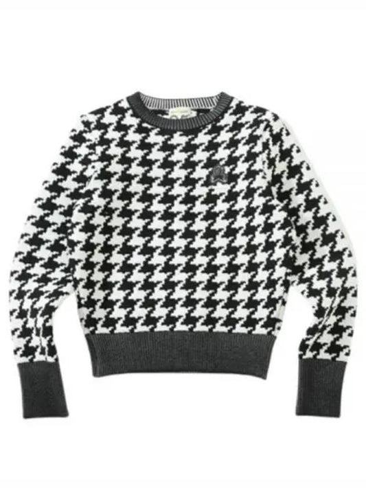 Ever Dogtooth Shorty Sweater MLW 3C AB04 Women s - MARK & LONA - BALAAN 1