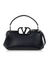 Women's V Logo Tote Bag Black - VALENTINO - BALAAN 2