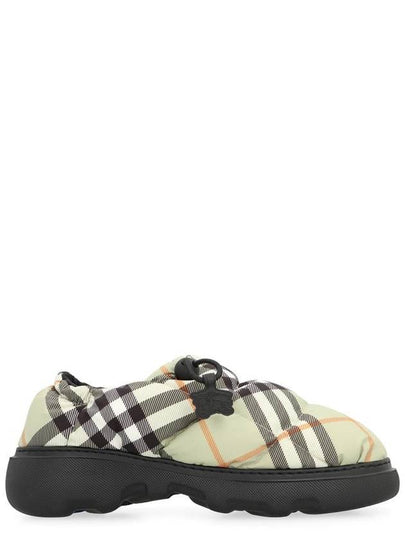 Check Nylon Pillow Loafers Green - BURBERRY - BALAAN 2