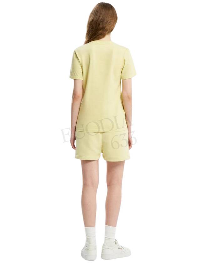 Fox Head Patch Regular Short Sleeve T-Shirt Chalk Yellow - MAISON KITSUNE - BALAAN 5