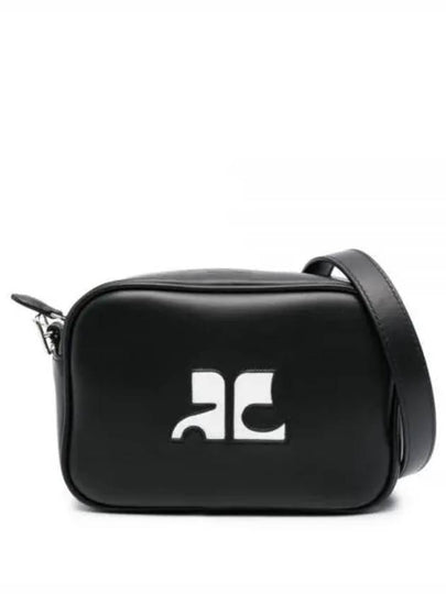 Reedition Camera Leather Cross Bag Black - COURREGES - BALAAN 2