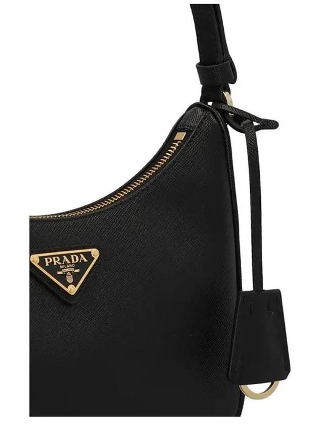 Re-Edition Saffiano Leather Mini Bag Black - PRADA - BALAAN 7