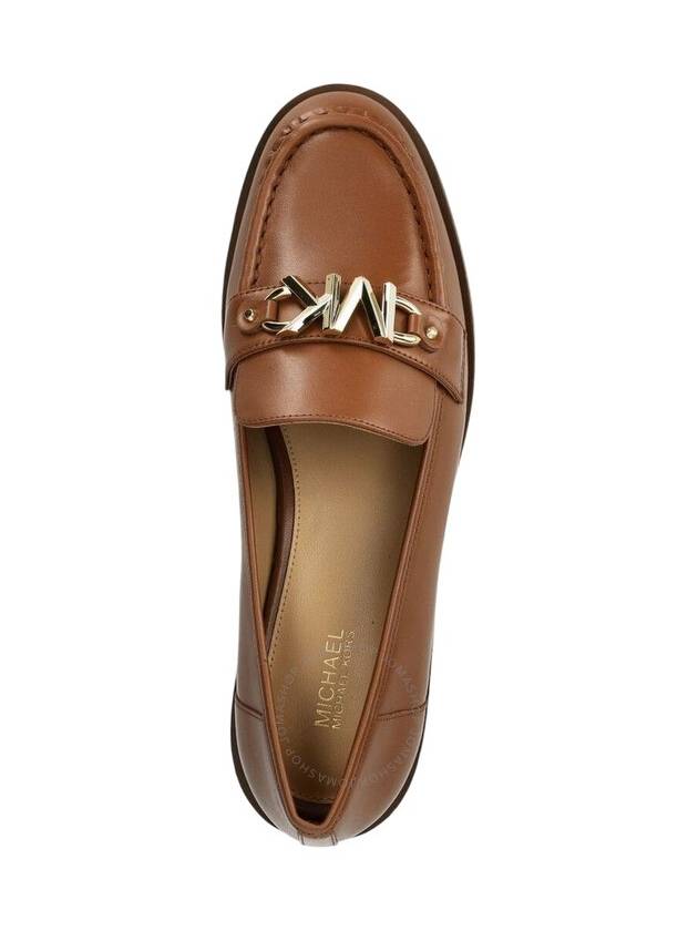 Michael Kors Tiegan Leather Logo Plaque Loafers, Brand Size 7 ( US Size 7 ) - MICHAEL KORS - BALAAN 3