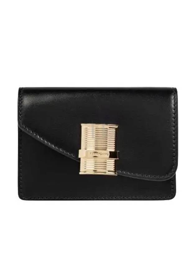 Fiamma Card Wallet Black - SALVATORE FERRAGAMO - BALAAN 2