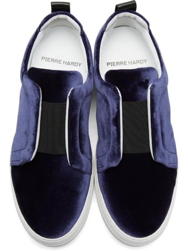 Blue Velvet Slider Sneakers - PIERRE HARDY - BALAAN 7