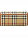 Check Long Wallet Beige - BURBERRY - BALAAN 4