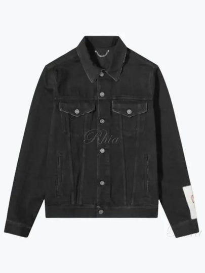 Sleeve Logo Denim Jacket Black - GOLDEN GOOSE - BALAAN 2