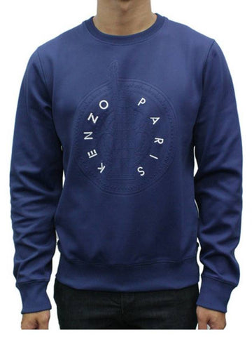 Goddess Statue Paris Sweatshirt Blue 4CC 5SW071 76 - KENZO - BALAAN 1