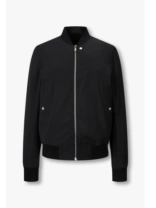 MEN Lip Shibori Shooting Flight Jacket Black - RICK OWENS - BALAAN 1