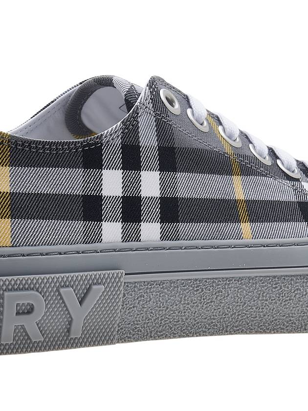 Vintage Check Cotton Low Top Sneakers Grey - BURBERRY - BALAAN 11