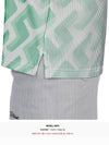 Women's Solange 3D Lip Monogram Short Sleeve PK Shirt Green - J.LINDEBERG - BALAAN 9