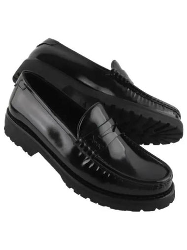 Glazed leather Le Penny loafers - SAINT LAURENT - BALAAN 1