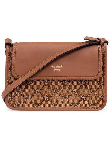 Visetos Print Cross Bag Brown - MCM - BALAAN 1