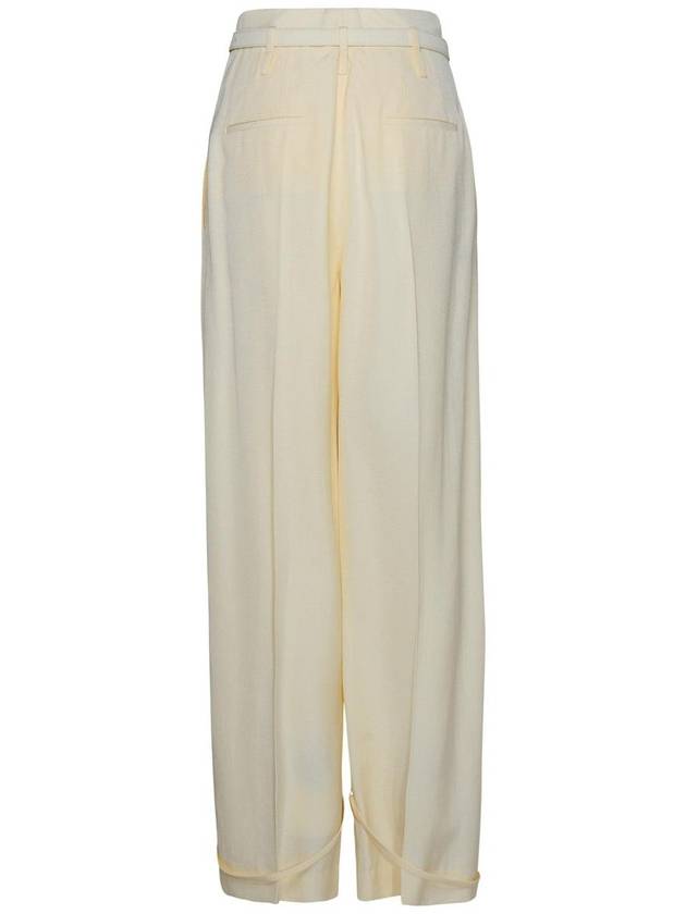 Straight Pants J01KA0142 J65005105 Cream - JIL SANDER - BALAAN 4