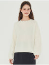 Jewelry Neck Wool Knit Top Ivory - METAPHER - BALAAN 2