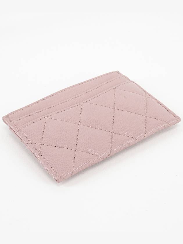 Classic caviar silver card wallet business holder pink AP0213 - CHANEL - BALAAN 5