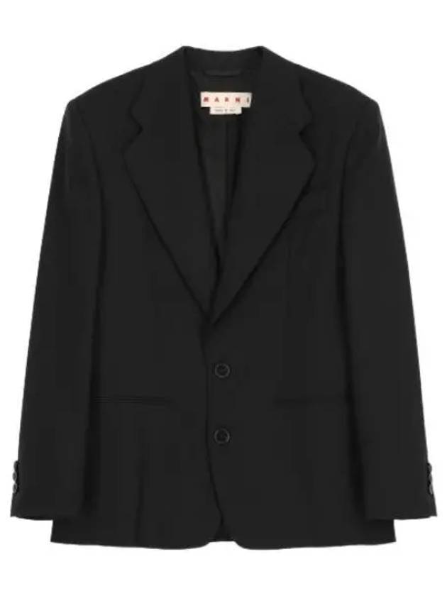 Blazer Wool Jacket Black - MARNI - BALAAN 1