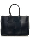 Medium Arco Tote Bag Black - BOTTEGA VENETA - 3