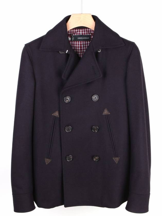 Dean Dan Peacoat Navy S74AM0293 - DSQUARED2 - BALAAN 1