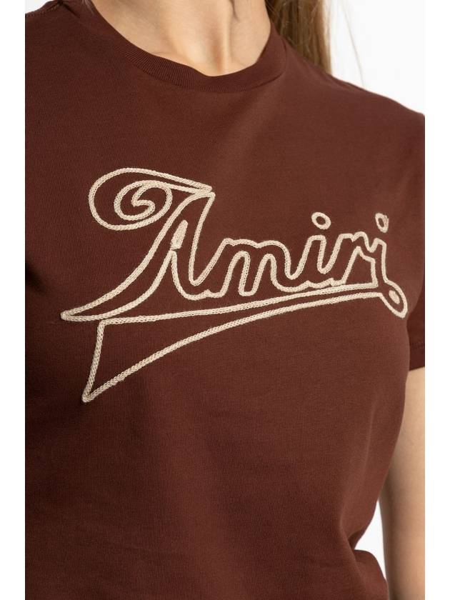 Amiri Patterned T-shirt, Women's, Burgundy - AMIRI - BALAAN 5