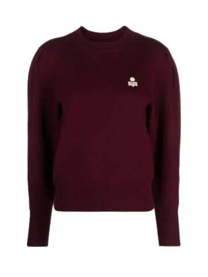 Kelaya Embroidered Logo Knit Top Dark Plum - ISABEL MARANT - BALAAN 2