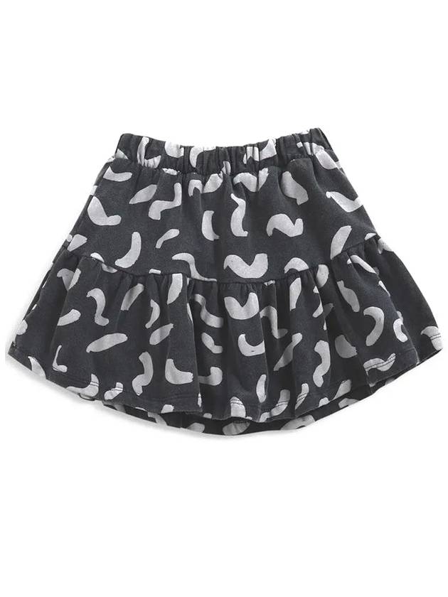 Kids All Over Fleece Skirt Black 221AC107 905 - BOBO CHOSES - BALAAN 3