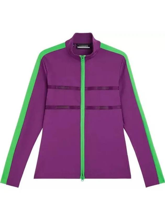 Golf Jade Mid Layer Zip-Up Jacket Purple - J.LINDEBERG - BALAAN 2