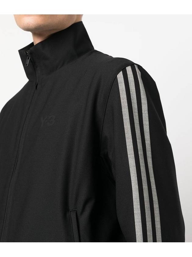 Striped Refined Wool Track Jacket Black - Y-3 - BALAAN 5