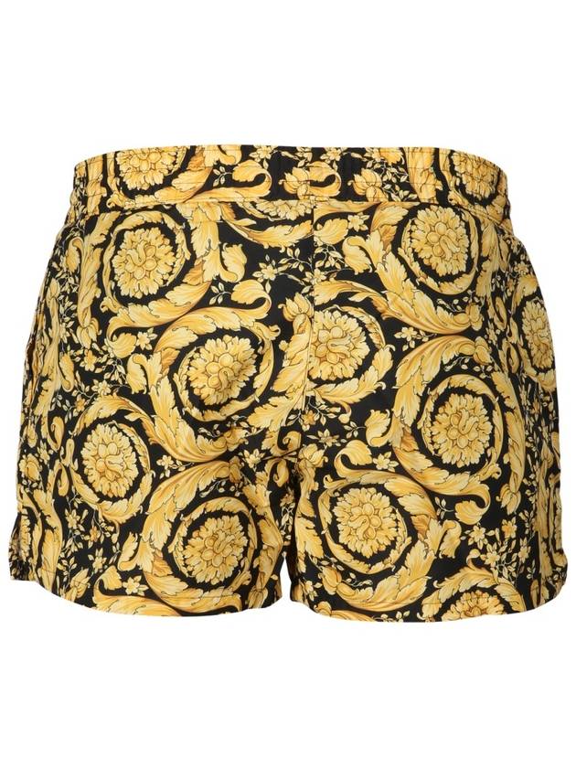 Barocco Print Swim Shorts Yellow - VERSACE - BALAAN 7