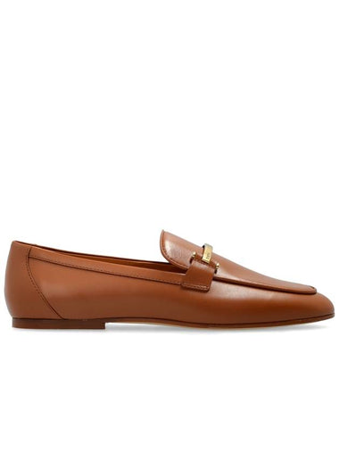 Tod’s Leather Loafers Shoes, Women's, Brown - TOD'S - BALAAN 1