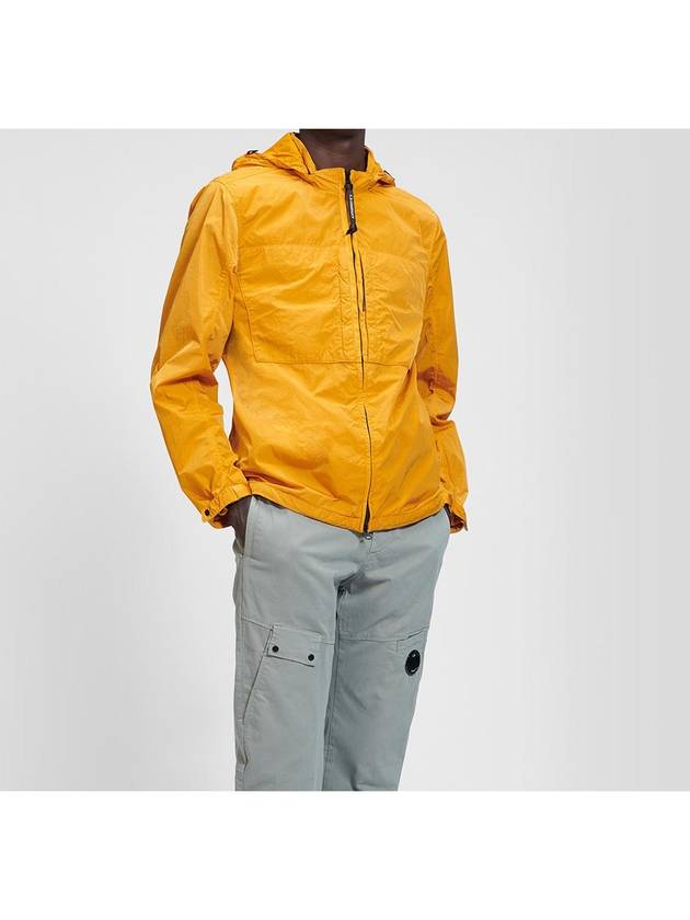 Men's Goggles Over Hooded Jacket Orange - CP COMPANY - BALAAN.