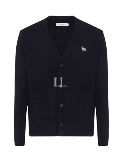 Baby Fox Patch Cosy Cardigan Navy - MAISON KITSUNE - BALAAN 2