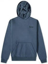 Logo Cotton Hoodie Washed Blue - BALENCIAGA - BALAAN 2