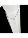 CLEF M COS Stick Bar Surgical Steel Necklace Silver - BASSCLEF - BALAAN 5