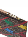 Paisley Pegasus Strap Clutch Bag Brown Blue Yellow - ETRO - BALAAN 9