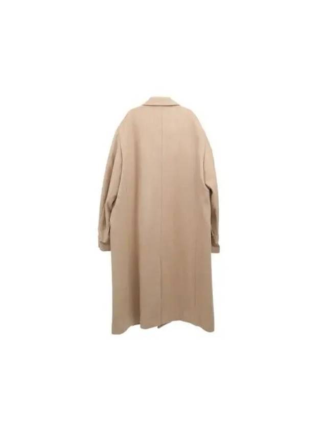 Super Fine Wool Twill Melton Chesterfield Coat A23AC01AM BEIGE CHAMBRAY - AURALEE - BALAAN 2