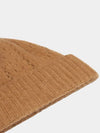 Cashmere Silk Pointelle Beanie Camel - CELINE - BALAAN 3