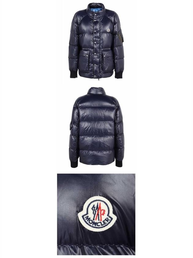 Martineau Short Down Padding Night Blue - MONCLER - BALAAN 5