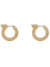 Gancini Hoop Earrings Gold - SALVATORE FERRAGAMO - BALAAN 2