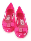 Vara Bow Jelly Ballet Flat Hot Pink - SALVATORE FERRAGAMO - BALAAN 7