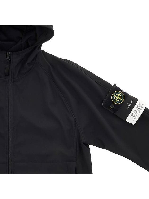 Soft Shell R Technology Nylon Hood Jacket Black - STONE ISLAND - BALAAN 5