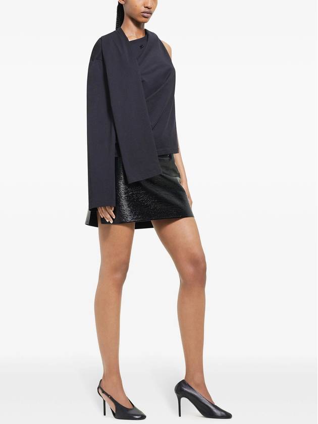 Oblique vinyl mini skirt - COURREGES - BALAAN 3