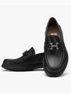 Gancini Ornament Moccasin Loafers Black - SALVATORE FERRAGAMO - BALAAN 4