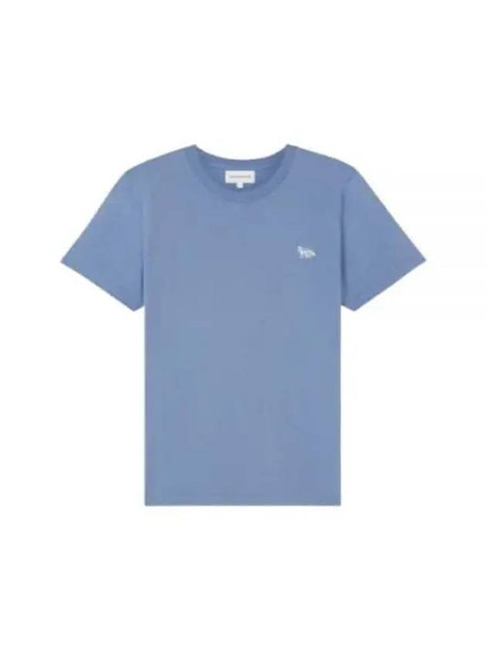 Baby Fox Patch Regular Short Sleeve T-Shirt Hampton Blue - MAISON KITSUNE - BALAAN 2