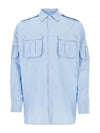 Long Sleeve Shirt SC766SOOO1XV2 F0012 BLUE - PRADA - BALAAN 1