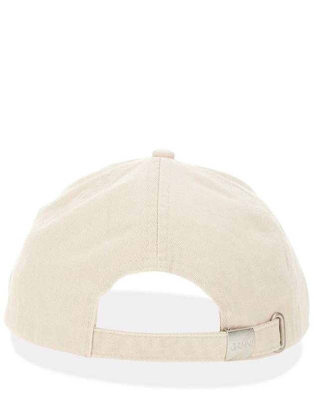 Embroidered Logo Ball Cap Ivory - GANNI - BALAAN 4