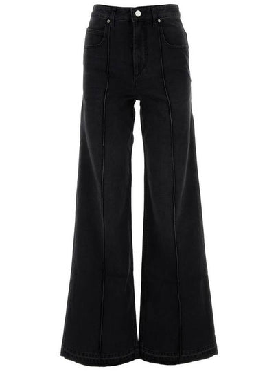 Noldy Denim Wide Jeans Black - ISABEL MARANT - BALAAN 2