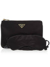 Triangle Logo Pouch Bag Black - PRADA - BALAAN 10