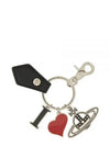 Biogreen I Love ORB Saffiano Key Holder Black - VIVIENNE WESTWOOD - BALAAN 2